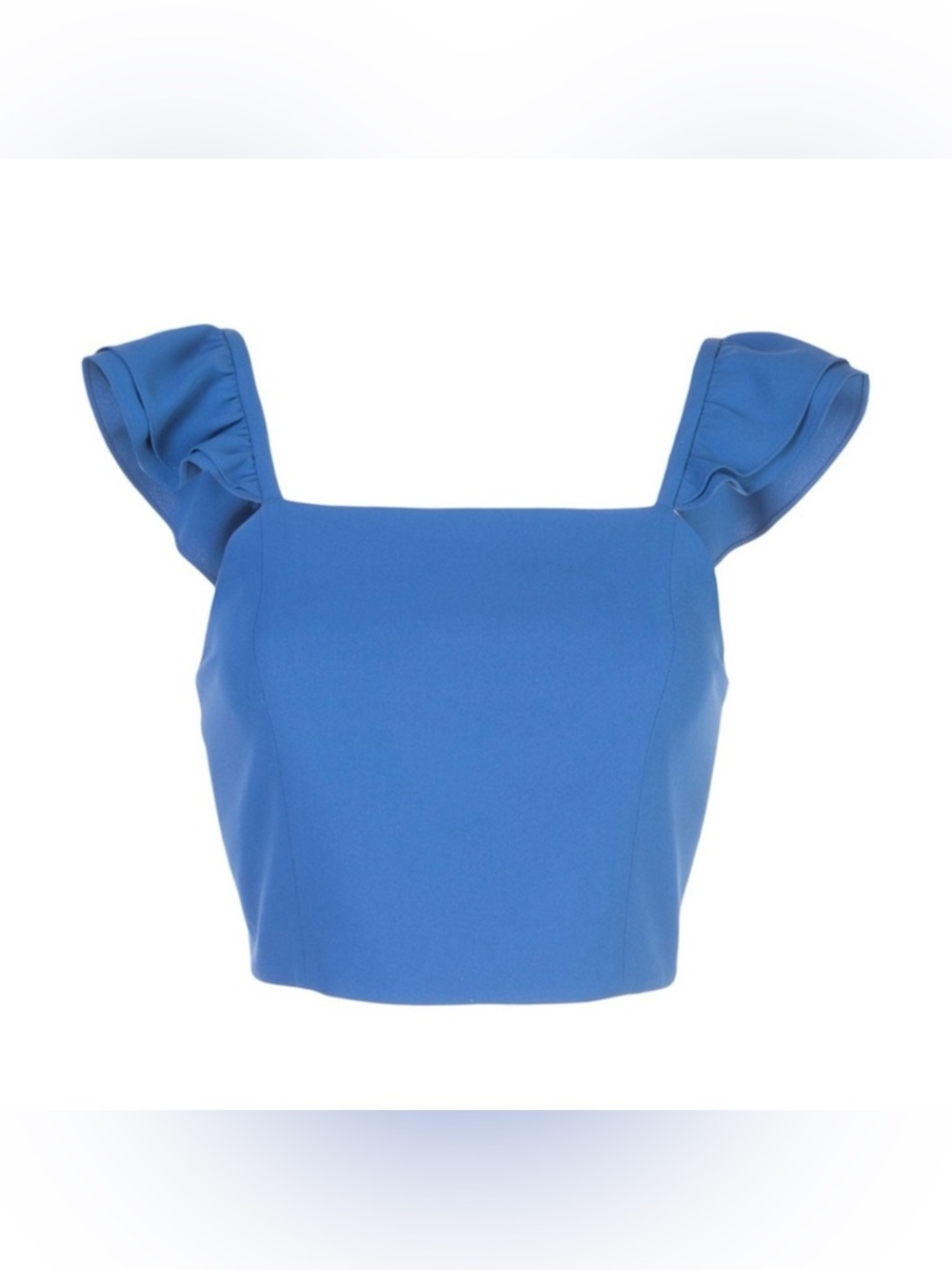Alice & Olivia celestia ruffle trim top